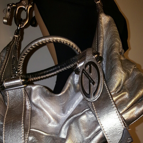 Francesco biasia metallic black bag - Picture 1 of 8